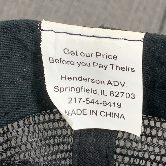 Troxel Equipment Company Trucker Hat Mens Adjustable Black Green Mesh Back Cap - Picture 12 of 12